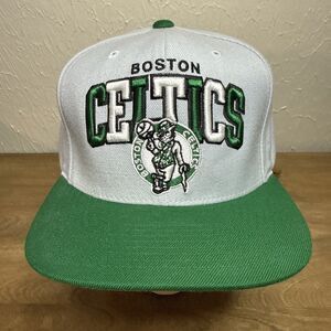 Boston Celtics Hardwood Classic Mitchell & Ness Hat Snapback Gray Green Wool NBA